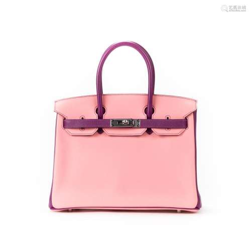 HERMÈS, SPECIAL ORDER HORSESHOE BIRKIN 30 HANDBAG