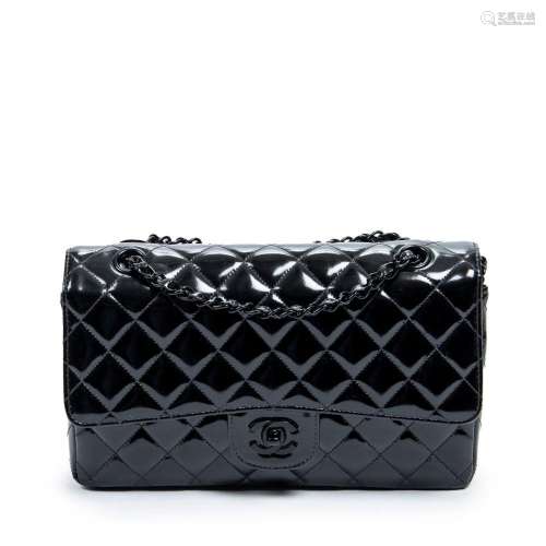 CHANEL, RARE LIMITED EDITION  SO BLACK  CLASSIC DOUBLE FLAP ...