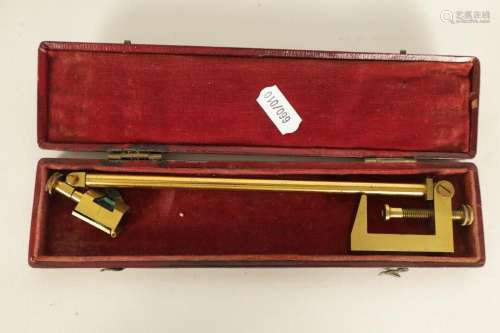 A LATE GEORGE III LACQUERED BRASS CAMERA LUCIDA BY CARY, LON...