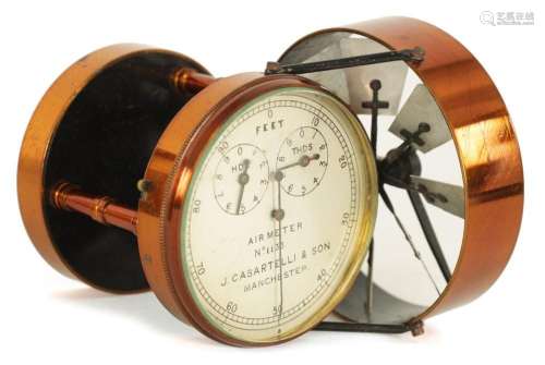 A 20TH CENTURY AIR METER BY J. CASARTELLI & SONS OF MANC...