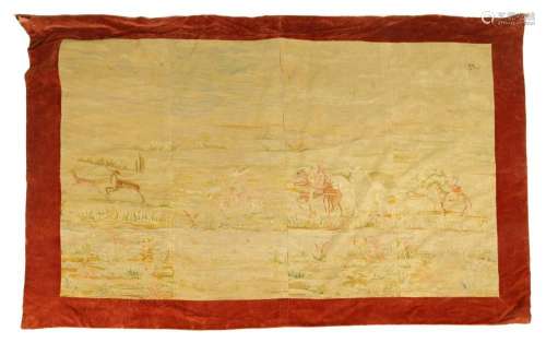 A 19TH CENTURY FRENCH WALL HANGING TAPESTRY