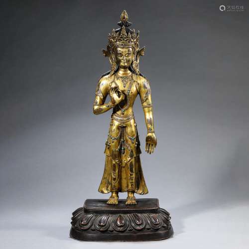 Gilt-Bronze Figure of Green Tara