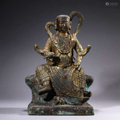 Gilt-Bronze Figure of Emperor Zhenwu