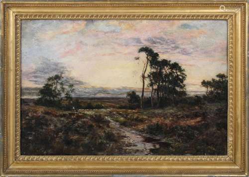 Attributed to Benjamin Williams Leader - Landscape with Figu...