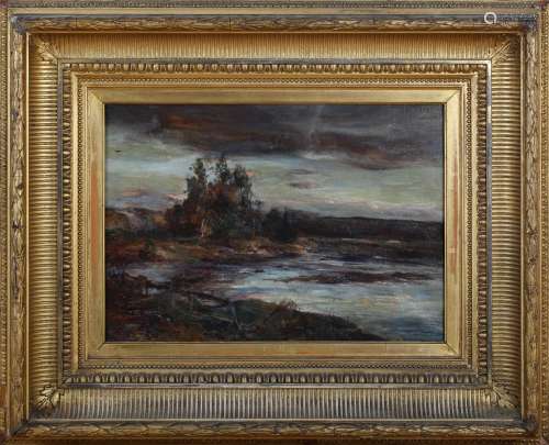 James Herbert Snell - View across a Lake