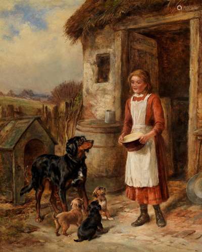 James Hardy Jnr. (British, 1832-1889) Feeding time