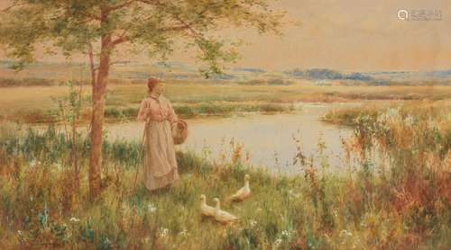 Alfred Glendening, Jnr. (British, 1861-1907) Near Goring on ...