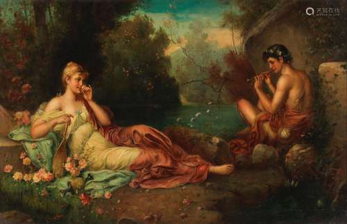 Charles Herbette (19th century) A seduction in the forest