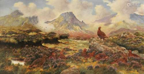 【AR】Robert W. Milliken (British, 1920-2014) Red grouse in a ...