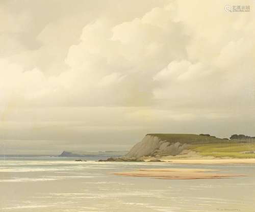 【AR】Pierre de Clausade (French, 1910-1976) Sea view of cliff...