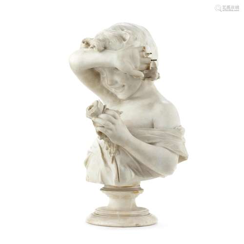 【TP】Cristoforo Vicari (Swiss-Italian, 1946-1913) A carved al...