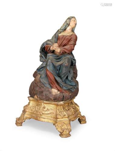 【TP】An 18th century Spanish carved and polychrome decorated ...