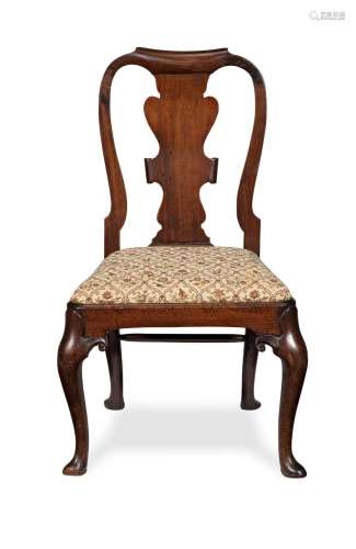 【TP】A George II mahogany side chair