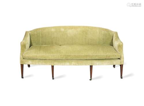 【TP】An Edwardian Sheraton revival polychrome decorated sofa