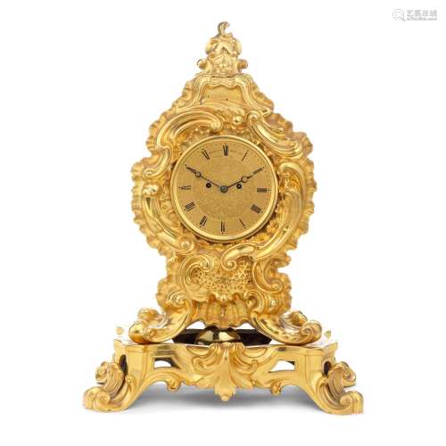 【TP】A good early 19th century English ormolu table clock  si...