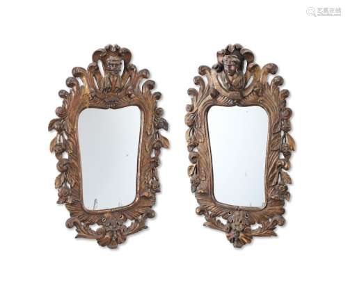 【TP】A pair of Italian late 19th/early 20th century gilt deco...