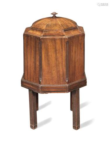 【TP】A 19th century mahogany octagonal cellaret in the George...