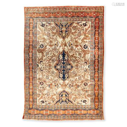 【TP】A striking silk Heriz Carpet North West Persia, mid to l...