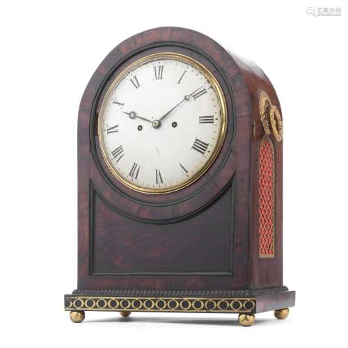 【TP】A first half of the 19th century brass inlaid and mounte...
