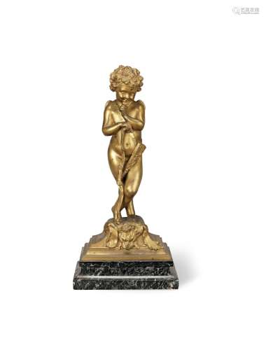 【*】Alfred Louis Habert (French, fl. mid 19thc) A gilt bronze...