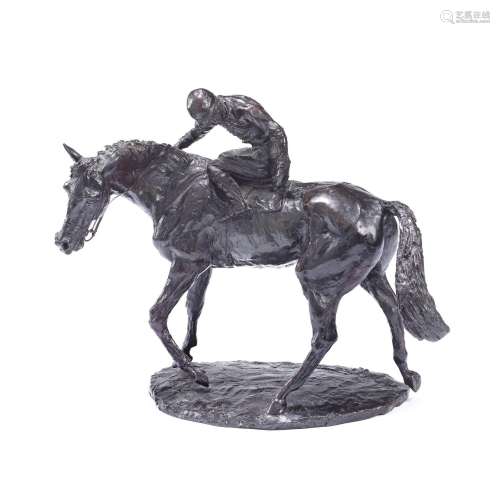 【*】Lome McKean (British, b.1939) A patinated bronze equestri...