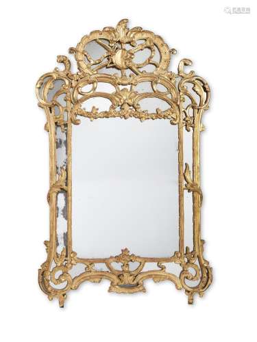 【TP】A Louis XV carved giltwood marginal mirror
