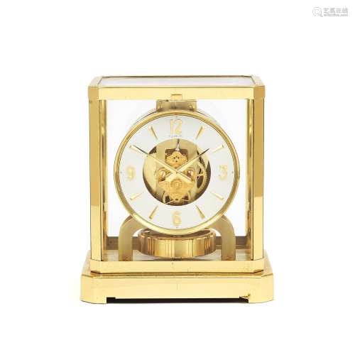 A 20th century Swiss Atmos 'clock' the dial and movement sig...