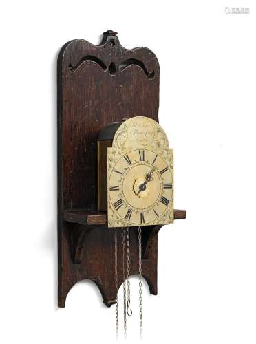 【TP】A late 18th century weight driven 'Pantry' wall alarm ti...