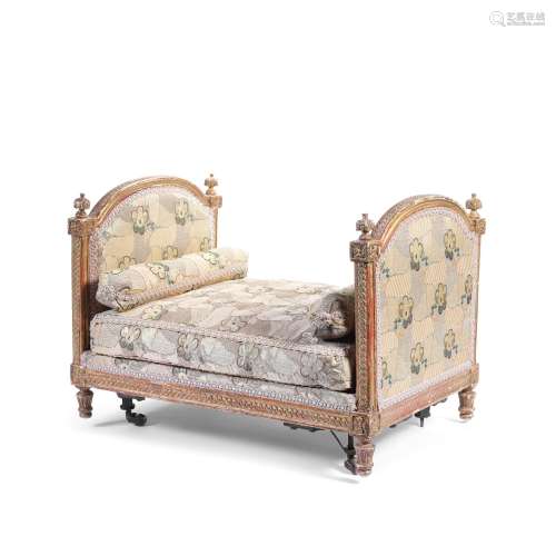 A charming 19th century French giltwood dog's bed in the Lou...