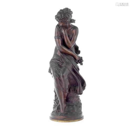 【TP】Mathurin Moreau (French, 1822 -1912) A patinated bronze ...