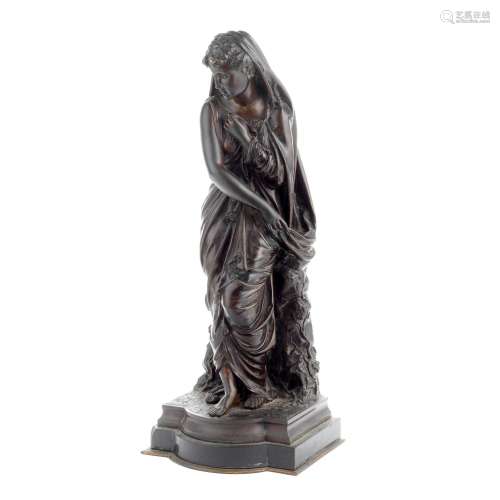 【TP】A late 19th century French patinated bronze figure of a ...