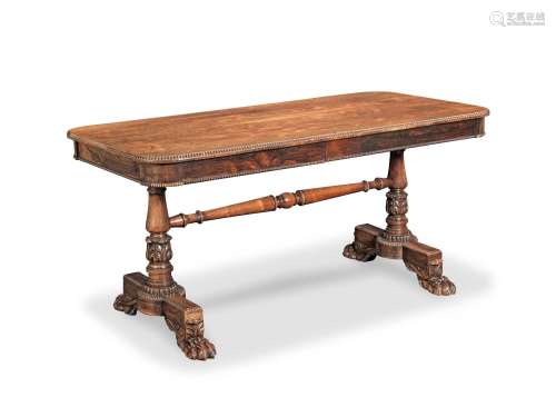 【TP】A George IV rosewood library table attributed to Gillows