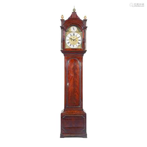 【TP】A George III mahogany longcase clock the dial signed Jas...