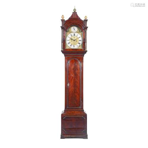 【TP】A George III mahogany longcase clock the dial signed Jas...