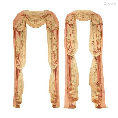 【TP】A pair of Aubusson Portières probably 18th century 403cm...