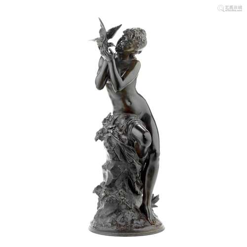 【TP】Mathurin Moreau (French, 1822 -1912) A patinated bronze ...