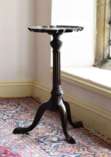 A GEORGE III MAHOGANY CANDLE STAND, CIRCA 1780