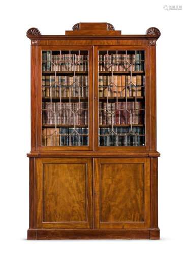 A REGENCY MAHOGANY BOOKCASE, IN THE MANNER OF GEORGE BULLOCK...