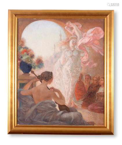 EMILE JEAN MARIE BRUNET (FRENCH 1869-1943), THE DANCING MAID...