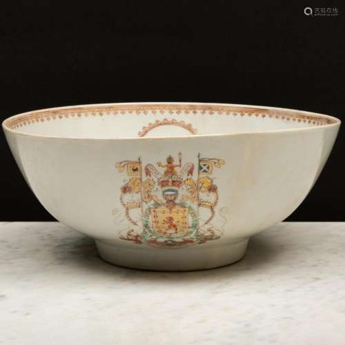 Chinese Export Famille Rose Porcelain Royal Scottish Armoria...