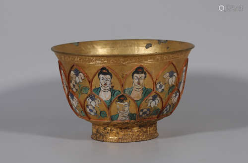A Bronze Gilt Bowl Qianlong Period