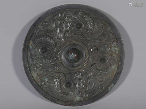 Bronze Mirror Warring States Style