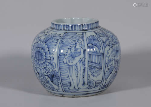 A Blue and White Jar Tianqi Style