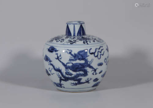 Blue and White Meiping Wanli Style