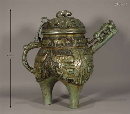 Bronze Wine Vessel Shang Style