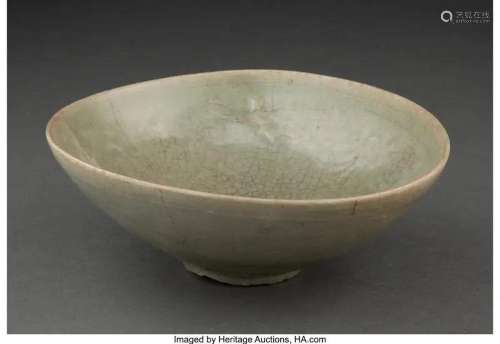 78409: A Korean Celadon Glazed Bowl 2-5/8 x 7 x 7 inche