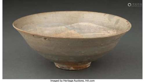 78413: A Korean Celadon Glazed Bowl, Yi Dynasty 2-1/2 x