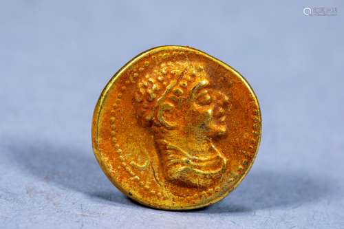 ancient greek mythology gilt coins