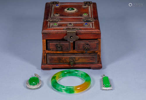 Ancient Chinese Mirror Dressing Treasure Box