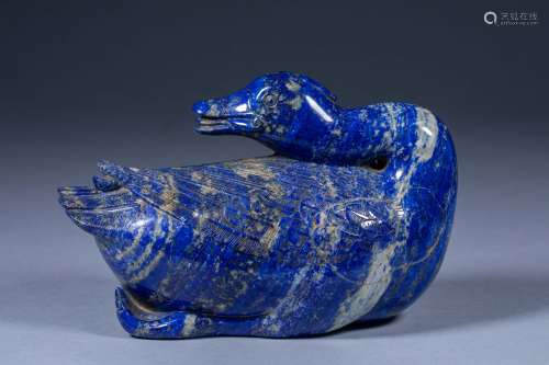 Ancient Chinese lapis lazuli goose